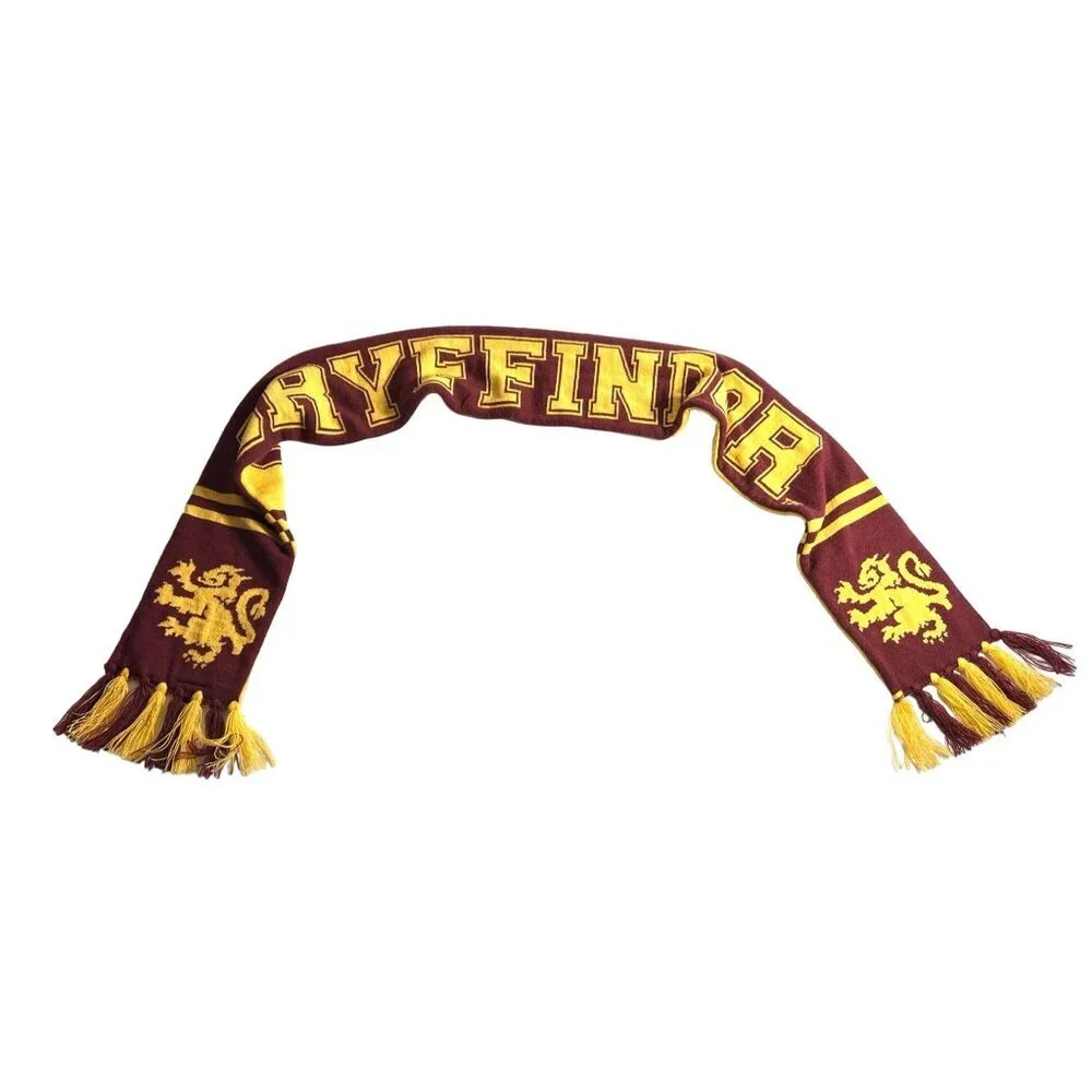 Harry Potter Gryffindor Reversible Scarf with Fringe‎ Acrylic Washable Cosplay